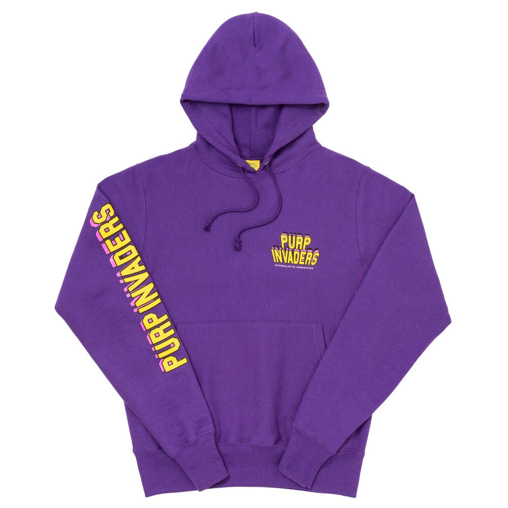 Purple Invaders Core Hoodie By The Smokers Club Purple Small