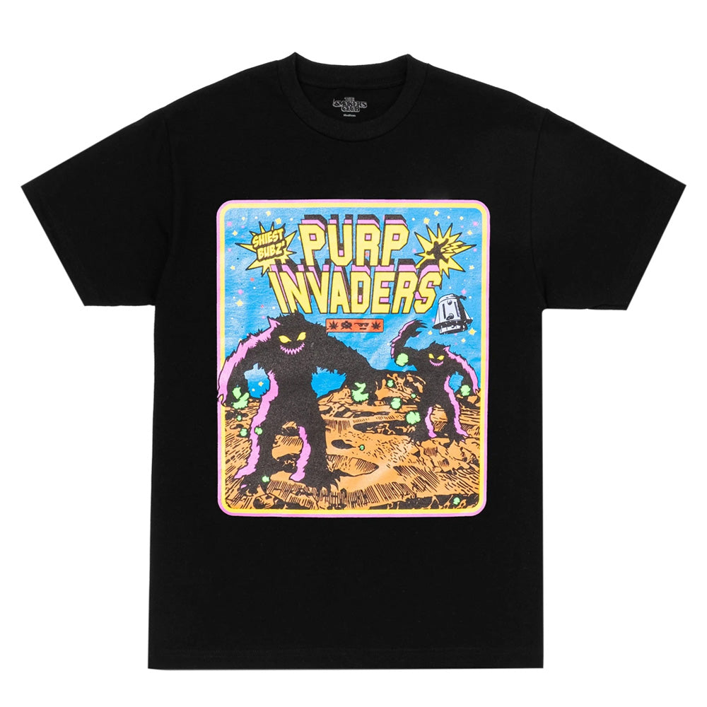 Purple Invaders Episode 1 T Shirt By The Smokers Club Black Small