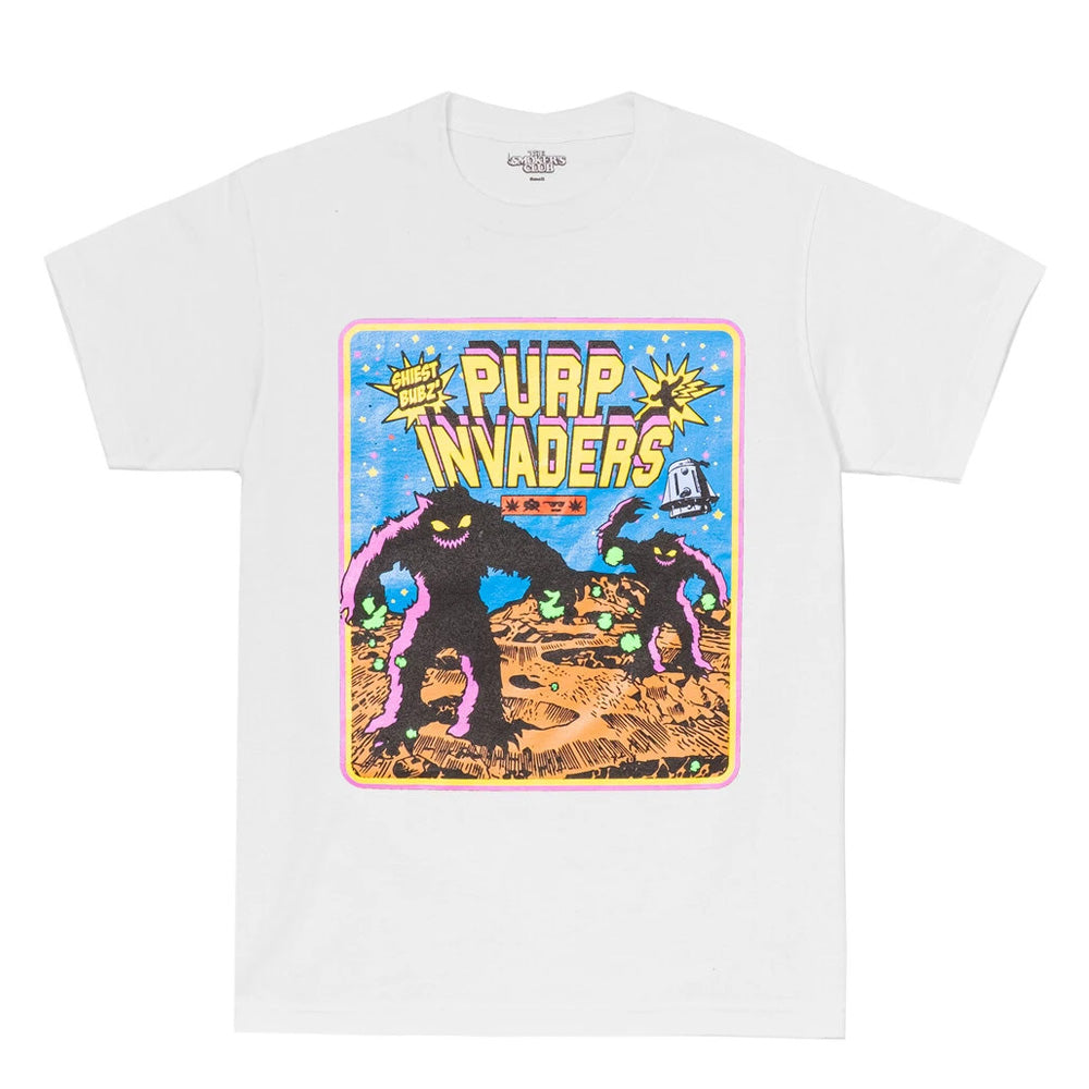 Purple Invaders Episode 1 T Shirt By The Smokers Club White Small