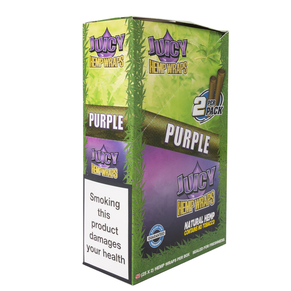 Purple Blunt By Jays Hemp Wraps Tobacco Free 25Pcs