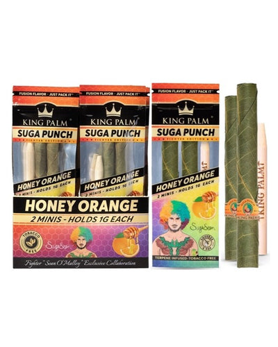 King Palm Suga Punch Honey Orange Mini Rolls 2 Pack