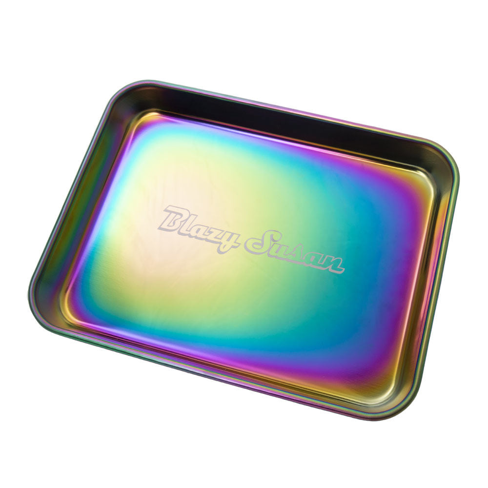 Rainbow Stainless Steel Rolling Tray By Blazy Susan