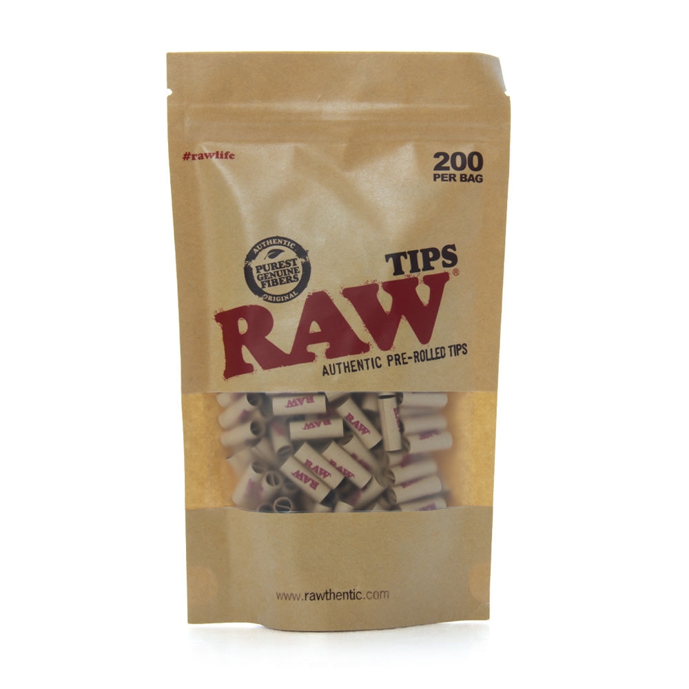 200 X Pre Rolled Tips By Raw