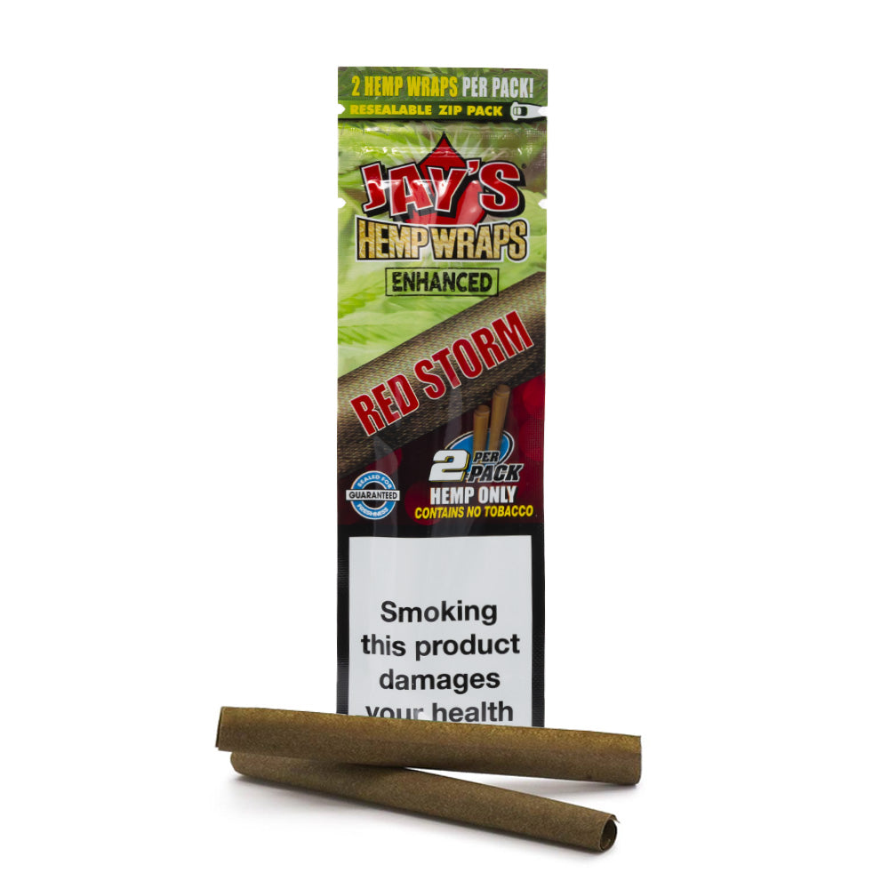 Red Storm Blunt By Jays Hemp Wraps Tobacco Free 1Pcs