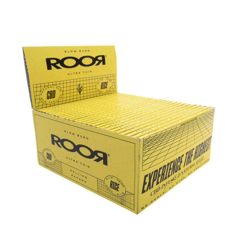 Roor Cbd Rice Hemp Rolling Papers 50Pcs