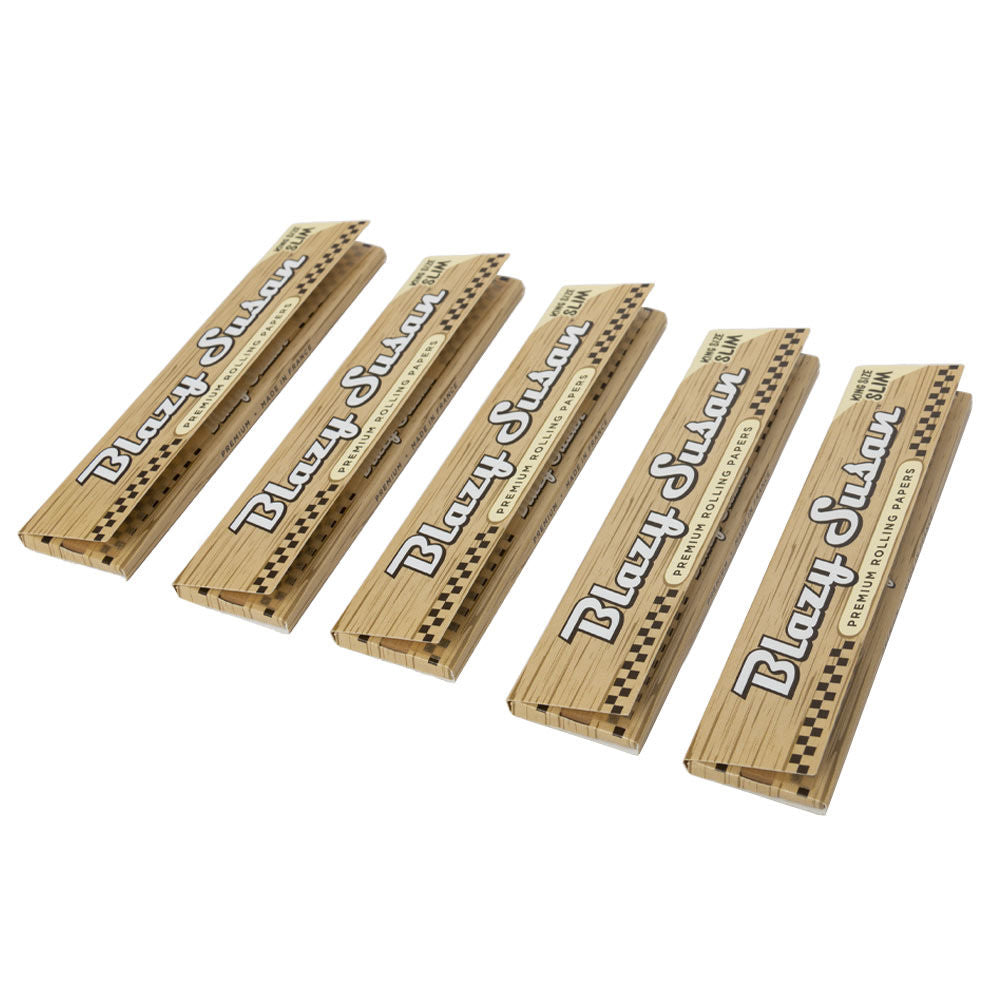 Blazy Susan Unbleached King Size Slim Rolling Papers 5Pcs