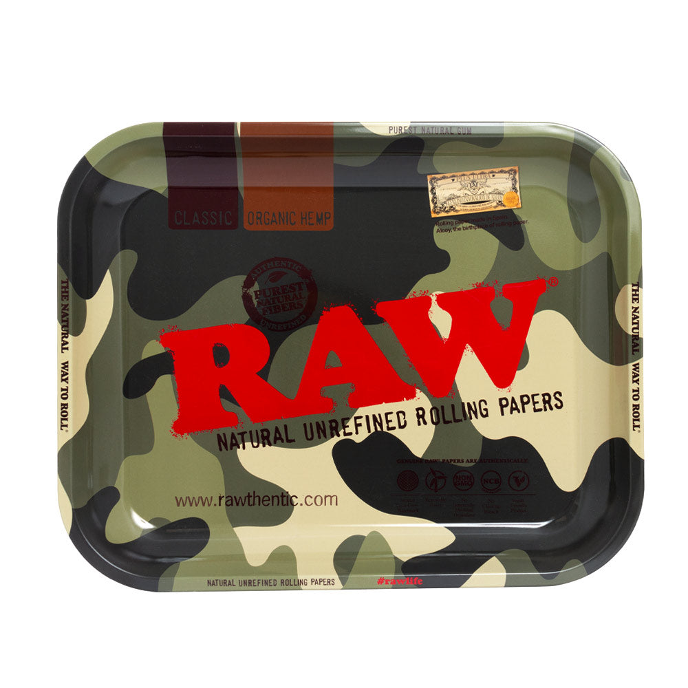 Large Green Camo Rolling Tray By Raw