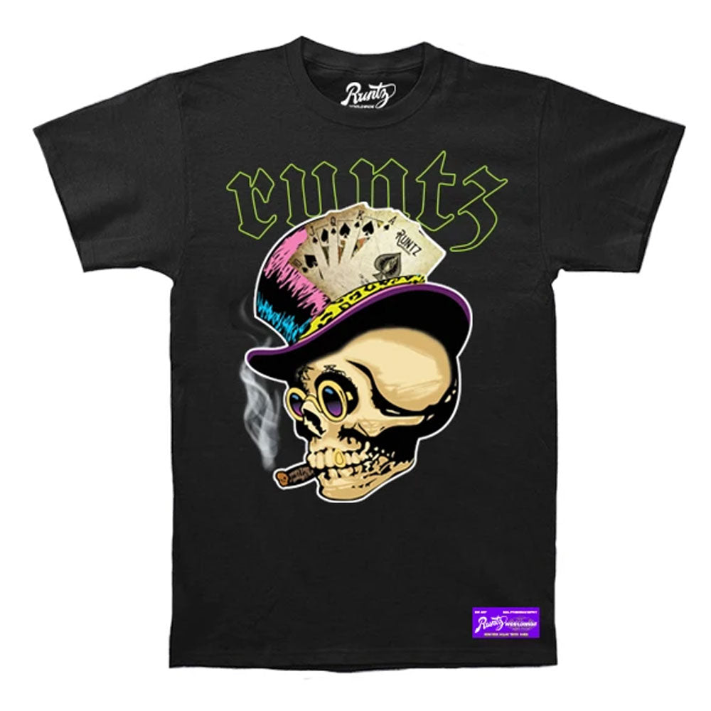 Skull T Shirt By Runtz Black Small