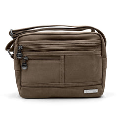 Hemp Smart Shoulder Bag By Sativa Bags Dark Brown