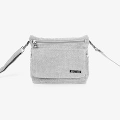 Hemp Day Tripper Shoulder Bag By Sativa Bags Light Grey
