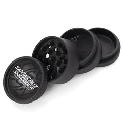 Black 4 Piece Hemp Grinder By Santa Cruz Shredder