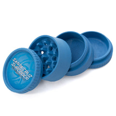 Blue 4 Piece Hemp Grinder By Santa Cruz Shredder