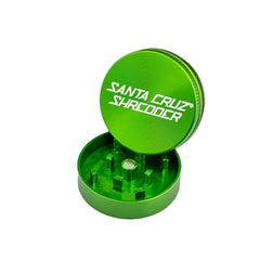 Small 2 Piece Gloss Herb Grinders By Santa Cruz Shredder Green