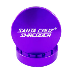 Medium 2 Piece Gloss Herb Grinders By Santa Cruz Shredder Purple