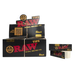 Raw Natural Unrefined Classic Tips Black