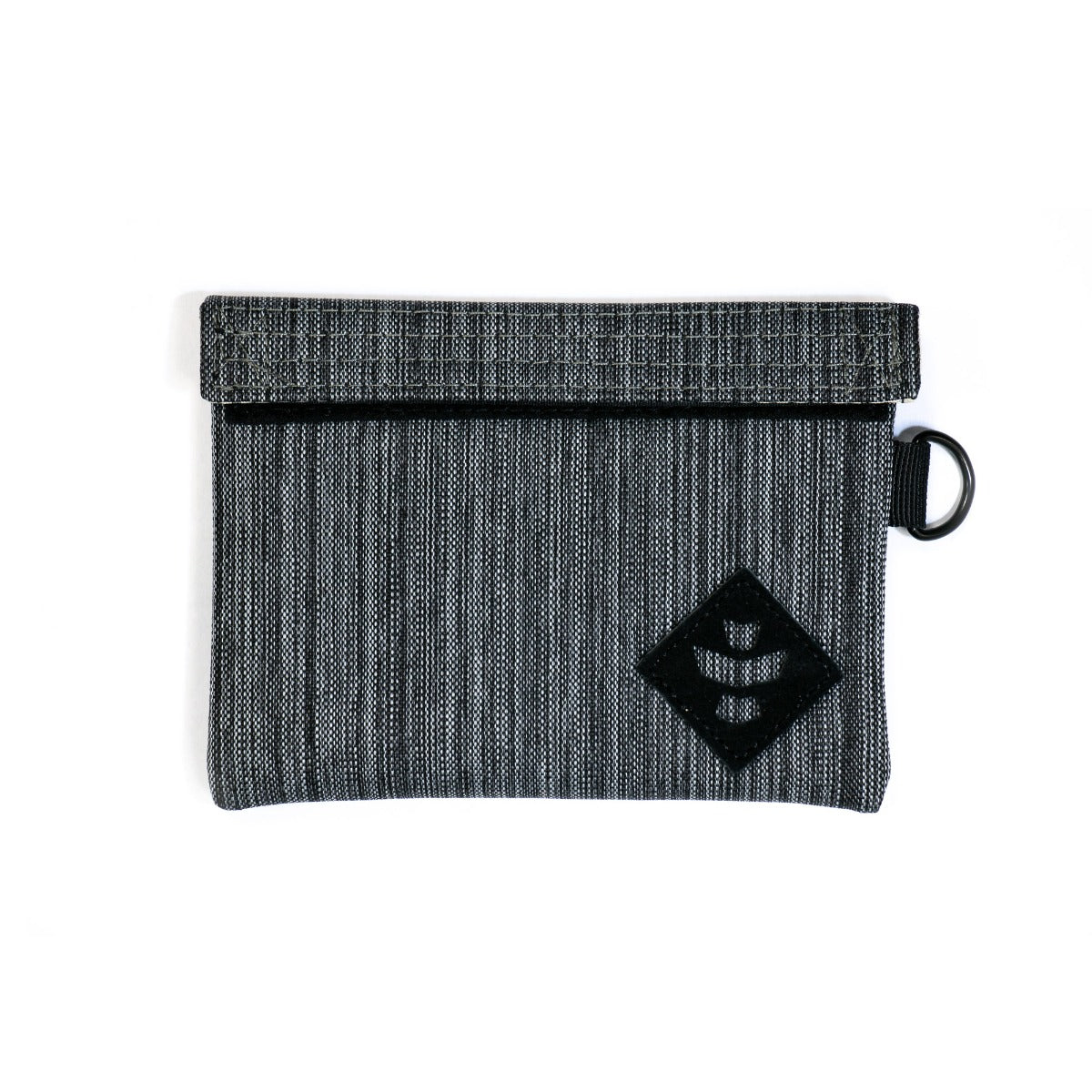 The Mini Confidant Nylon Collection Pocket Stash Bag Stripped Dark Grey