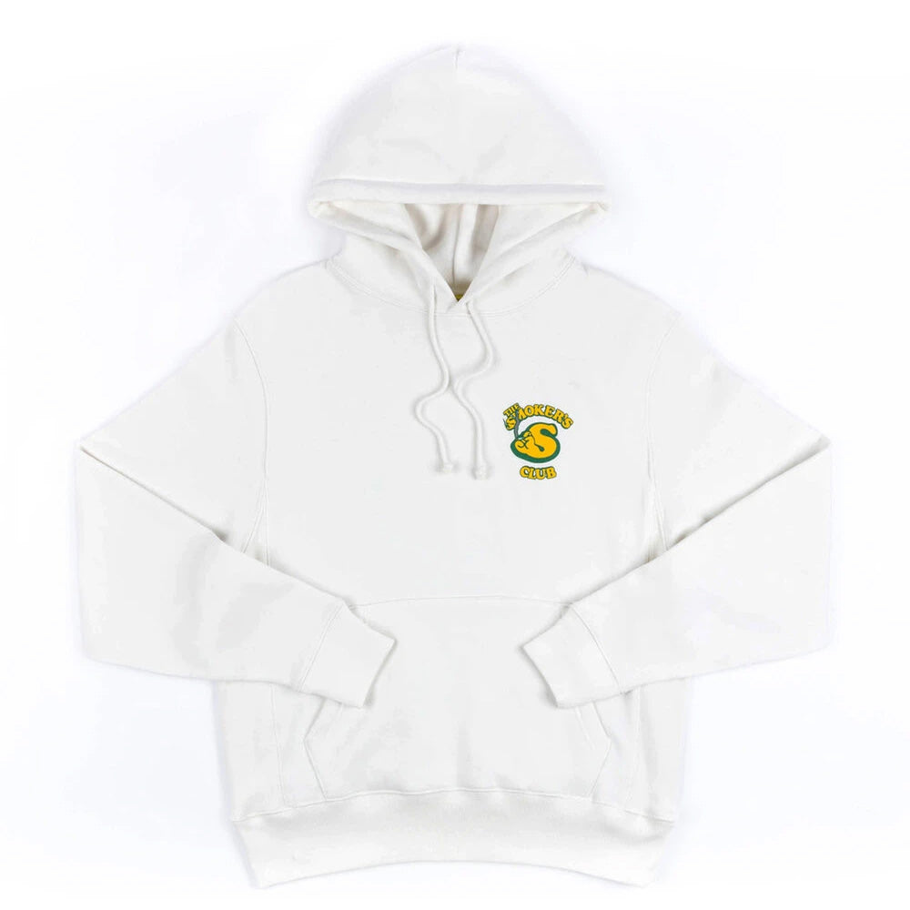 The Smokers Club Logo Hoodie White Small