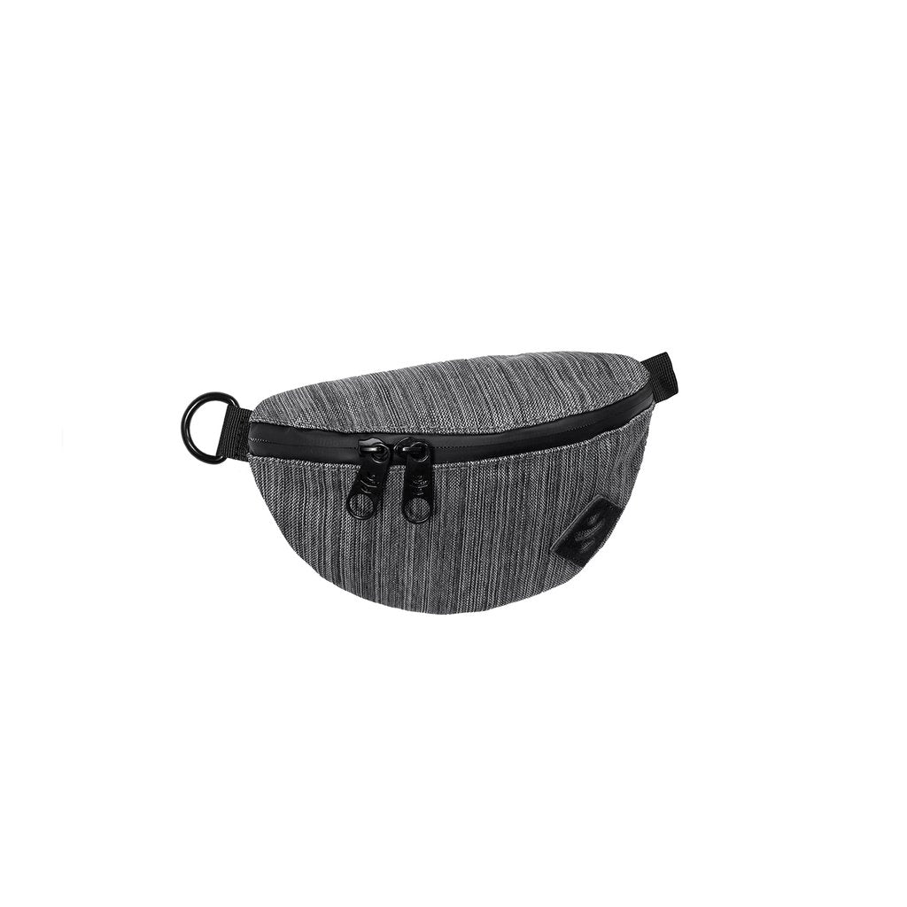 The Amigo Dark Striped Grey Cross Body Waist Bag By Revelry Supply