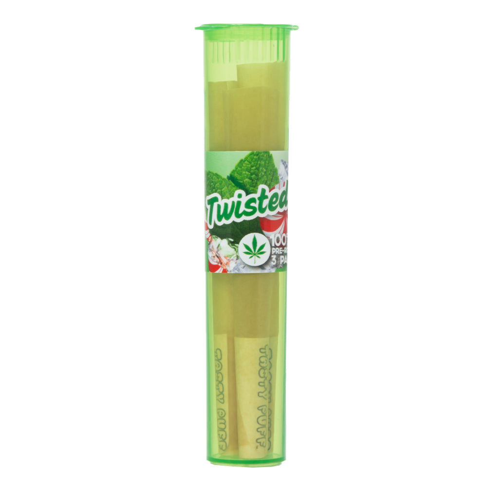 Twisted Mint Flavoured Pre Rolled Cones By Tasty Puffs 1Pcs