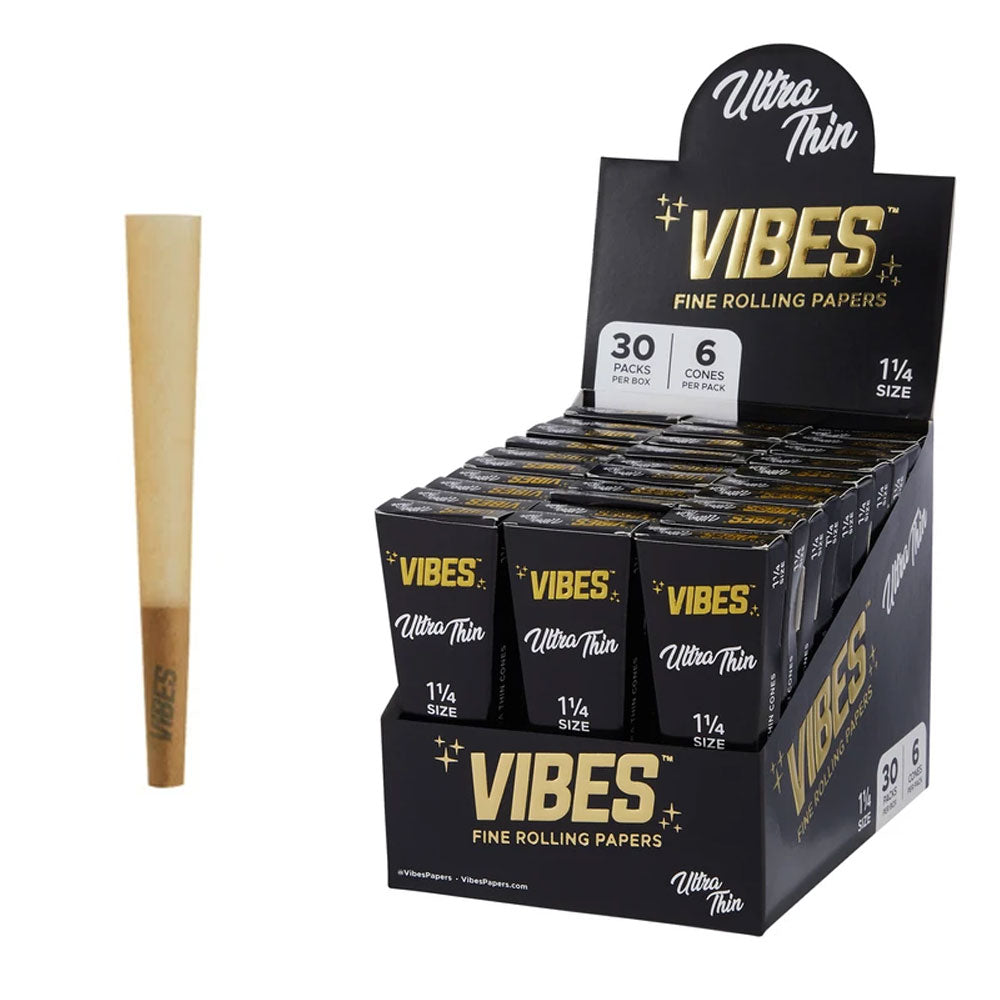 Vibes Cones Coffin Pack Ultra Thin 1 Size 30Pcs