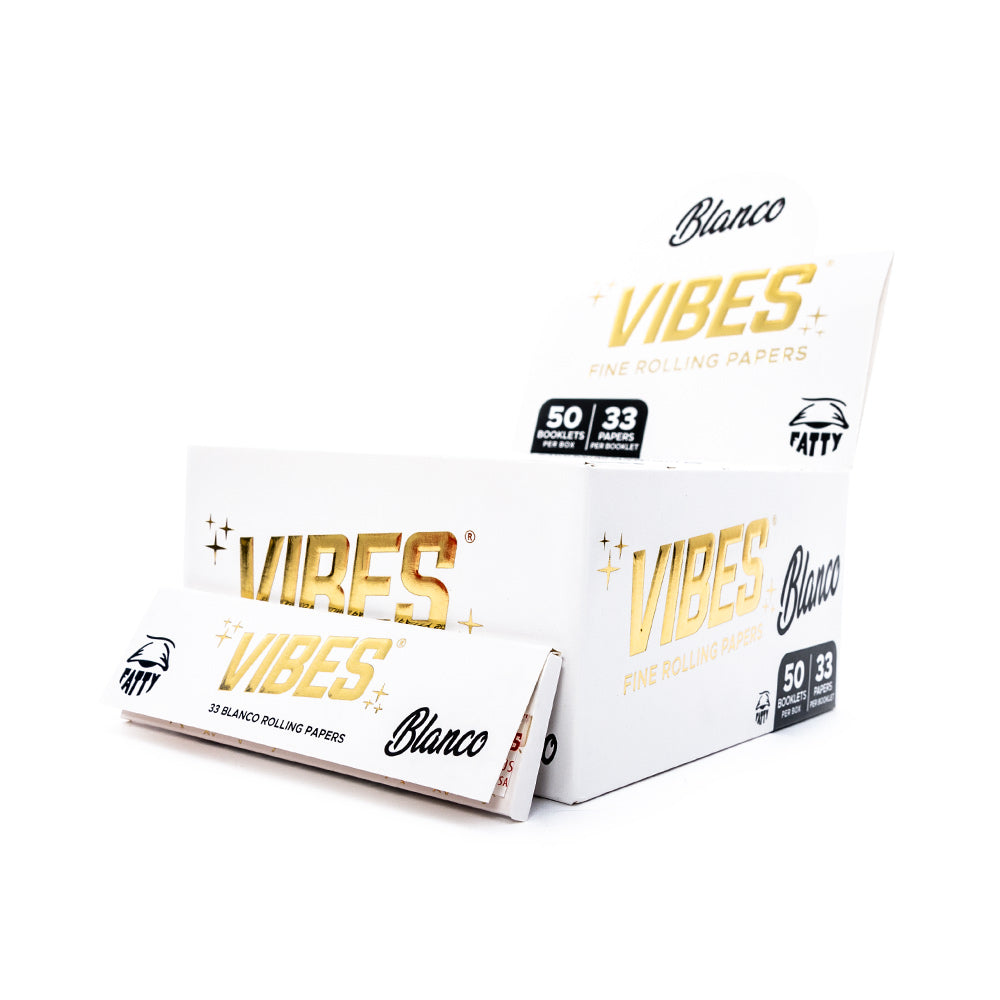 Vibes Fatty Rolling Papers In Blanco 50Pcs