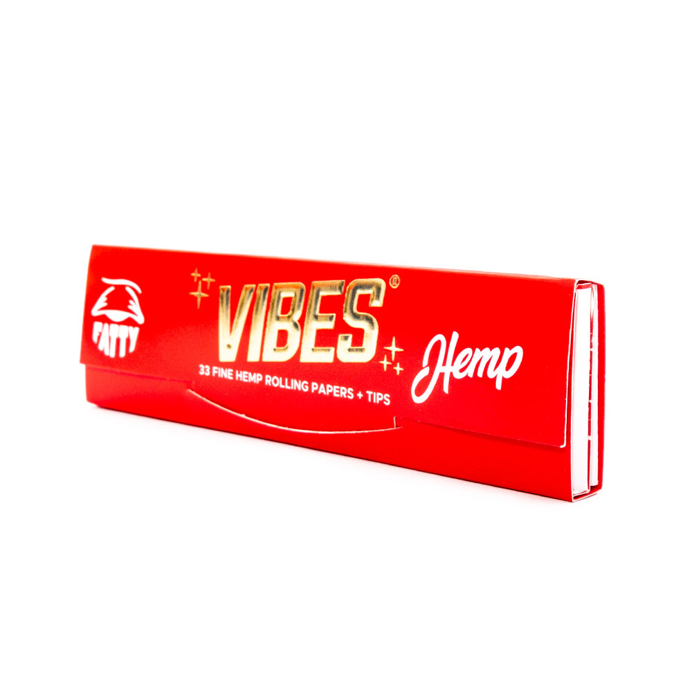 Vibes Fatty Rolling Papers With Tips In Hemp