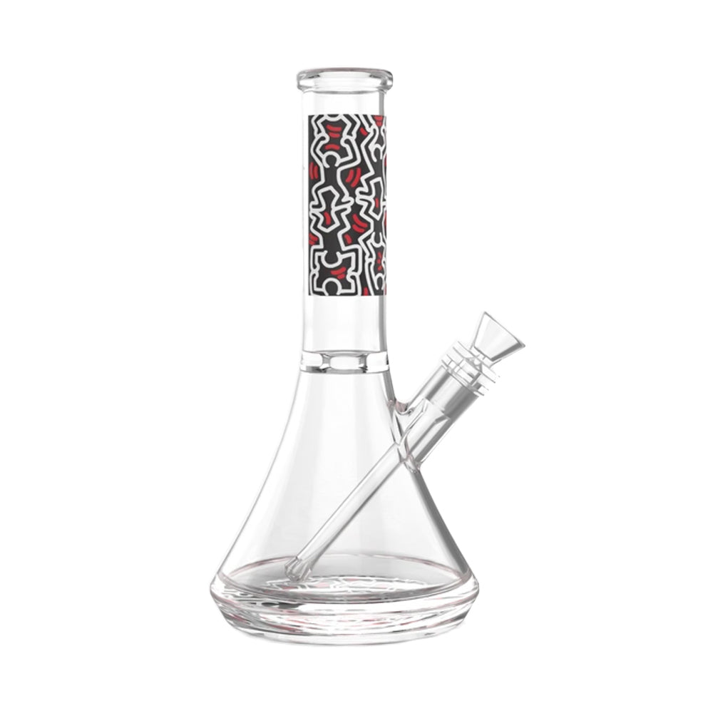 Multi Colour Glass Water Pipe By Keith Haring