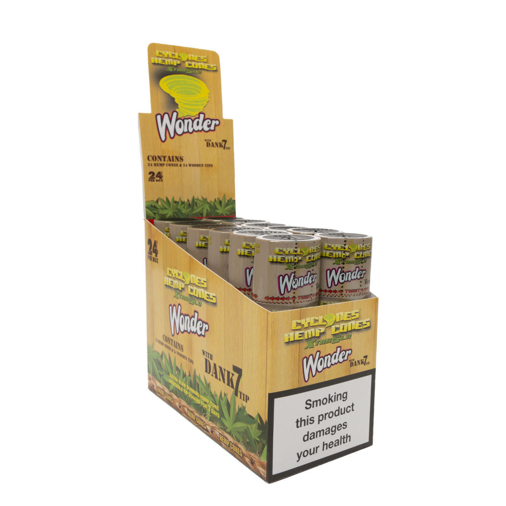 Wonder Blunt By Cyclones Hemp Cones 12Pcs