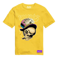 Skull T Shirt By Runtz Yellow Large