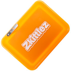 Zkittlez Orange Led Glow Rolling Tray By Glow Tray