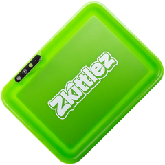 Zkittlez Green Led Glow Rolling Tray By Glow Tray